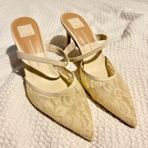 NEW Dolce Vita Katik Ivory Lace Heels